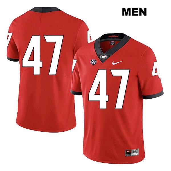 Georgia Bulldogs Men's Dan Jackson #47 NCAA No Name Legend Authentic Red Nike Stitched College Football Jersey PVR5656UJ